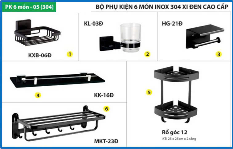 COMBO PHỤ KIỆN TOILET - PK05