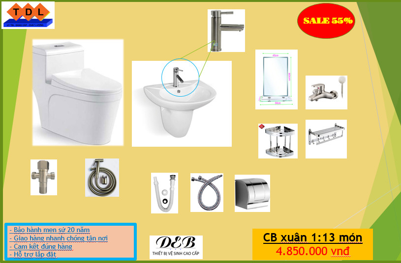 CB XUÂN 1 - DeBAN - COMBO 13 MÓN CƠ BẢN DỌN NHÀ ĐÓN TẾT