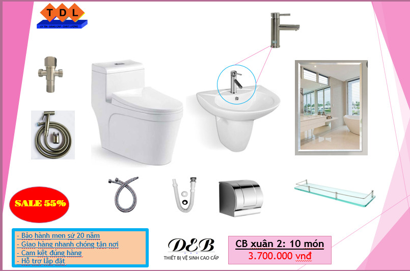 CB XUÂN 2 -DeBAN- COMBO 10 MÓN CƠ BẢN DỌN NHÀ ĐÓN TÊT