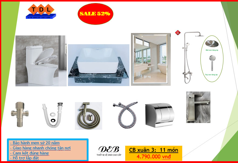 CB XUÂN 3 - DeBAN - COMBO 11 MÓN CƠ BẢN DỌN NHÀ ĐÓN TẾT