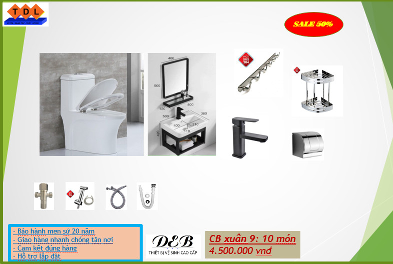 CB XUÂN 9- DeBAN- COMBO 10 MÓN CƠ BẢN DỌN NHÀ ĐÓN TẾT