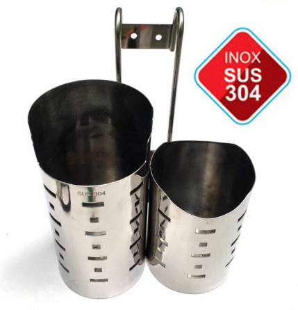 OD304- ỐNG ĐŨA 2 NGĂN TRÒN INOX 304